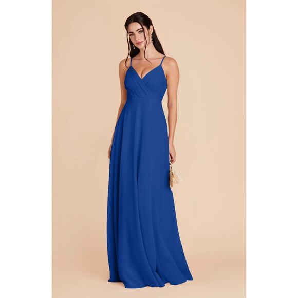 $180 DAVID'S BRIDAL NWT Blue Bridesmaid Prom Special Occasion Dress – Size 4 - Picture 2 of 11